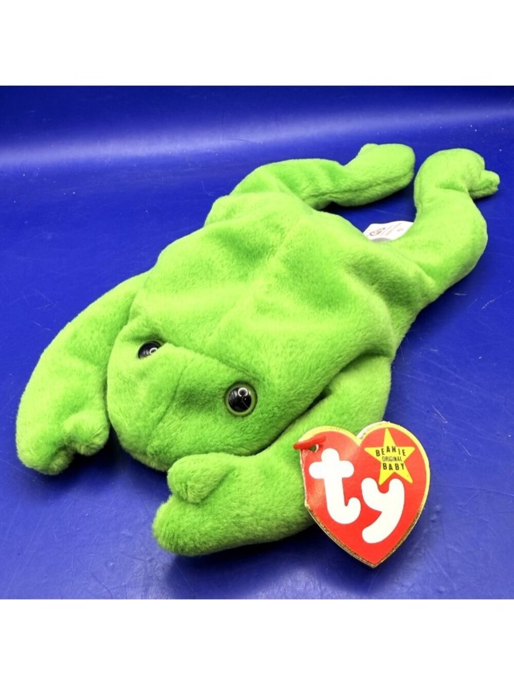 Vintage Ty Beanie Baby Legs The Frog 1993 Retired Original Hang Tag Stuffed Plus